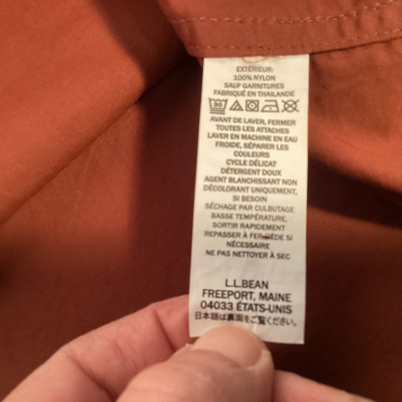 L.L. Bean Blue and Green Windbreaker Mountain Classic Jacket Men’s size Large - Picture 8 of 11